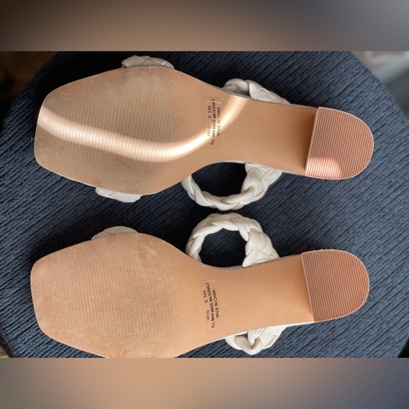 White Braided high heel- worn once - Picture 4 of 7